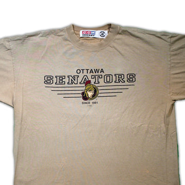 Vintage Beige Ottawa Senator x CCM Tee | Rebalance Vintage.