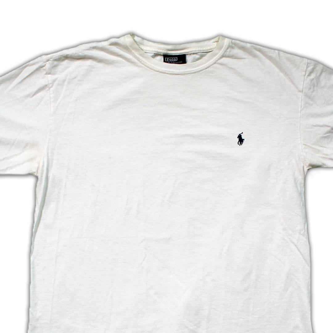 Vintage White Polo Tee | Rebalance Vintage.