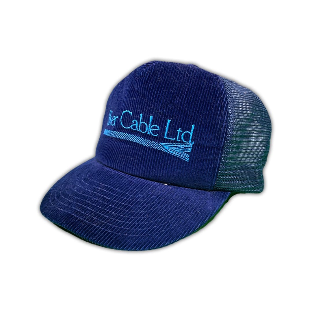 Vintage 90s River Cable LTD Velvet Trucker Hat | Rebalance Vintage.
