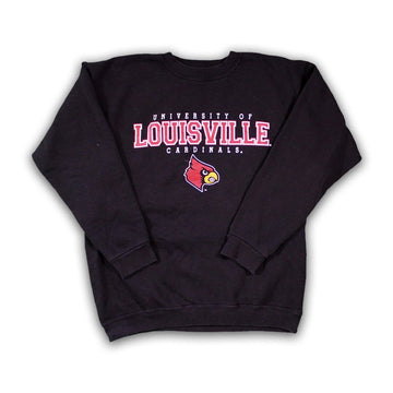 Vintage Black Louisville Cardinals Crewneck (L) | Rebalance Vintage.