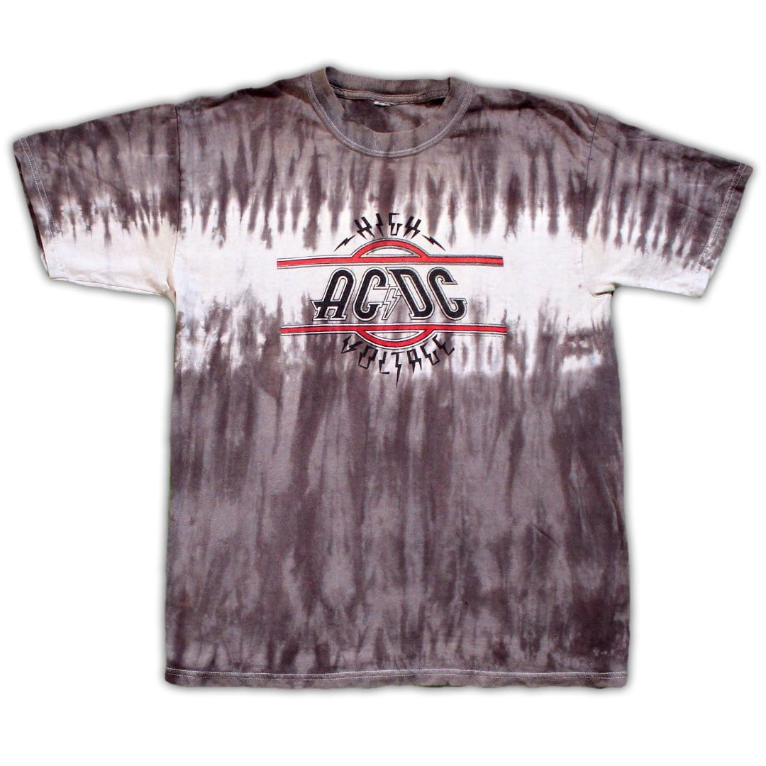 Vintage ACDC High Voltage Tie Dye Tee | Rebalance Vintage.