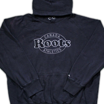 Vintage Black Roots Athletics Hoodie | Rebalance Vintage.