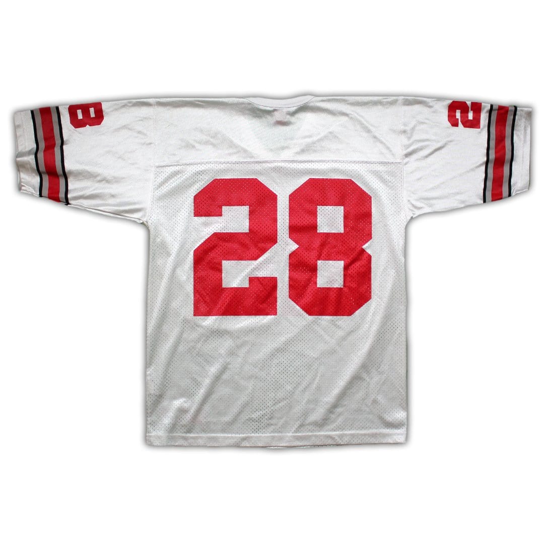 Vintage Ohio State x Nike #28 Beanie Wells Jersey (M/L) | Rebalance Vintage.