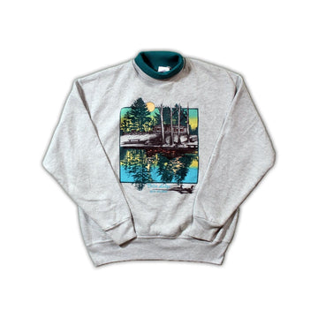 Vintage 90s Delta Lodge Wisconsin Crewneck | Rebalance Vintage.