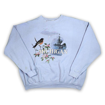 Vintage Michigan Bird Nature Crewneck (XL) | Rebalance Vintage.
