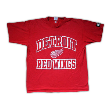 Vintage 90s Detroit Red Wings x Starter Tee (M) | Rebalance Vintage.