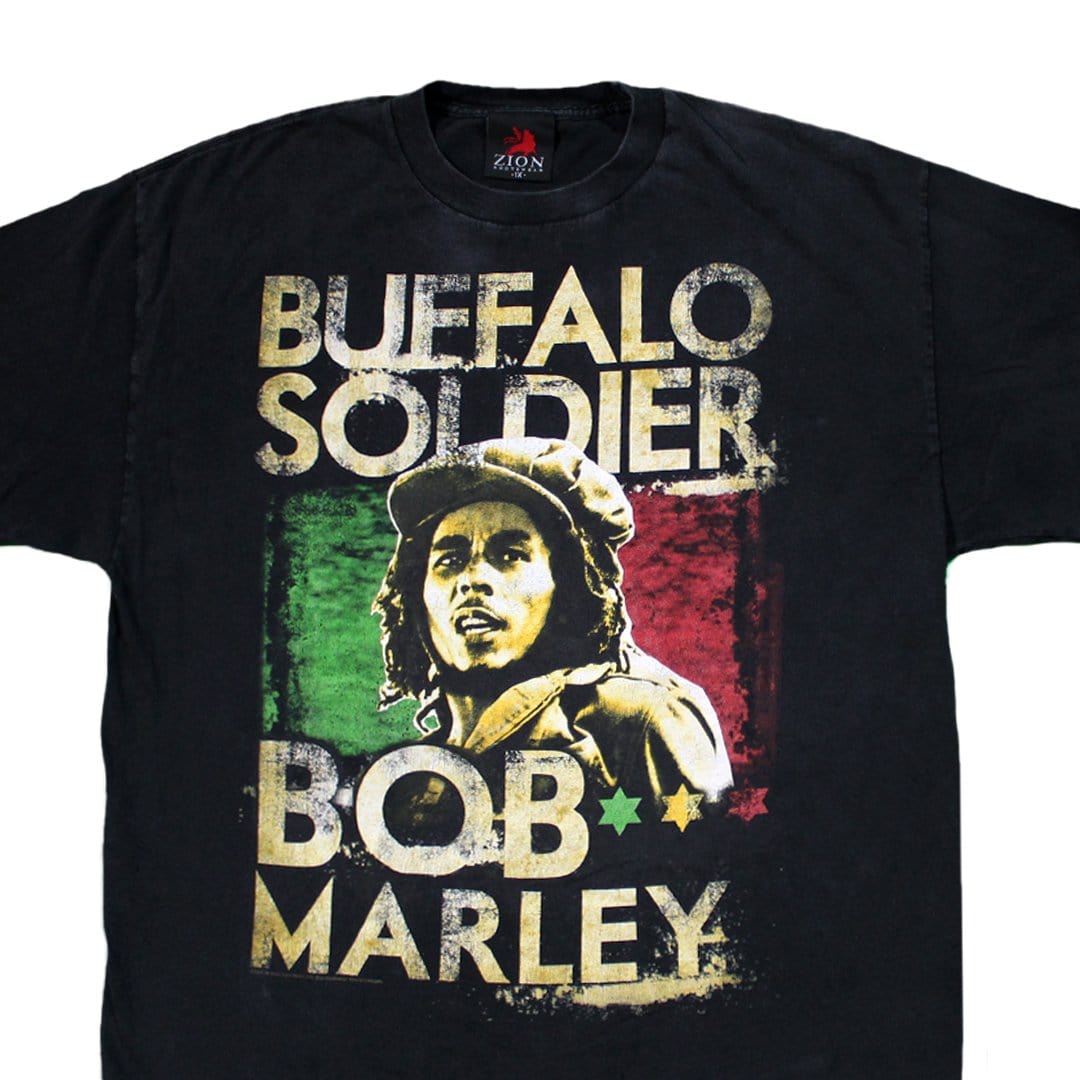 Vintage RARE '91 Bob Marley Buffalo Soldier Tee | Rebalance Vintage.