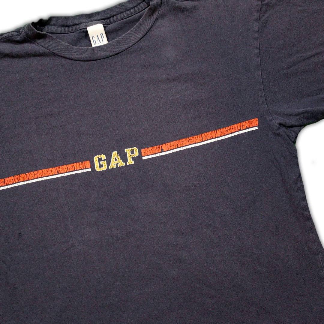 Vintage 90s Blue Gap Spell Out Tee (M) | Rebalance Vintage.