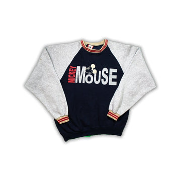 Vintage Mickey Mouse Tri Color Crewneck | Rebalance Vintage.
