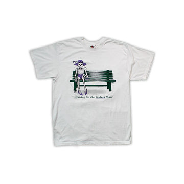 Vintage Waiting For a Perfect Man Skeleton Tee | Rebalance Vintage.