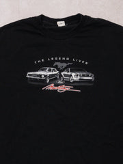 Vintage Black The Legend Lives Mustang Tee (L)