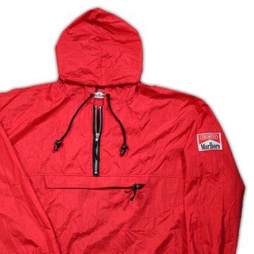 Vintage Red Marlboro ¼ zip Windbreaker | Rebalance Vintage.