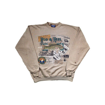Vintage Rod & Reel Fishing Crewneck | Rebalance Vintage.