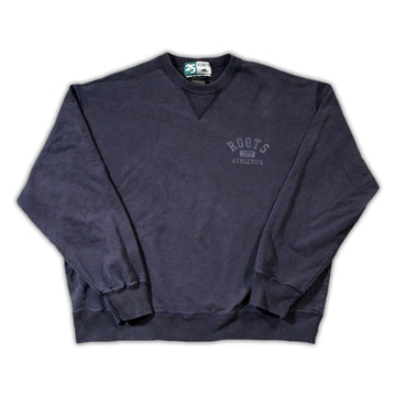 Vintage Dark Blue Roots Athletics Crewneck | Rebalance Vintage.