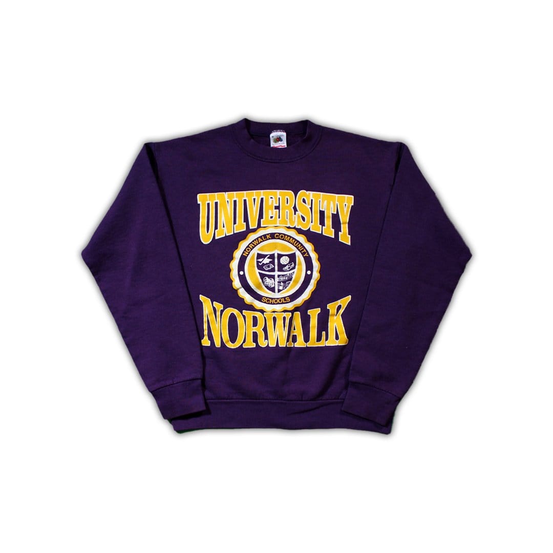 Vintage University of Norwalk Crewneck (M) | Rebalance Vintage.