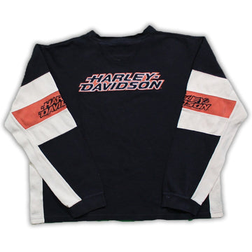 Vintage Harley Davidson Tricolor Long Sleeve | Rebalance Vintage.