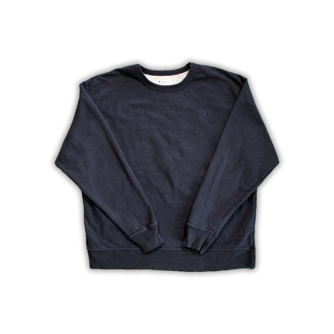 Vintage Dark Blue Reverse Weave Champion Crewneck | Rebalance Vintage.