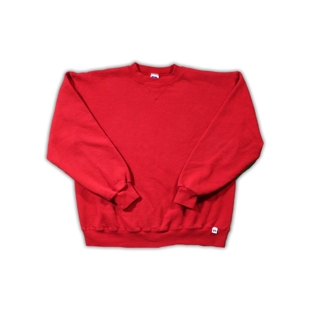 Vintage Red Russell Athletics Crewneck (L) | Rebalance Vintage.