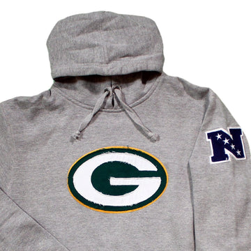 Vintage Grey Packers Patch Hoodie | Rebalance Vintage.