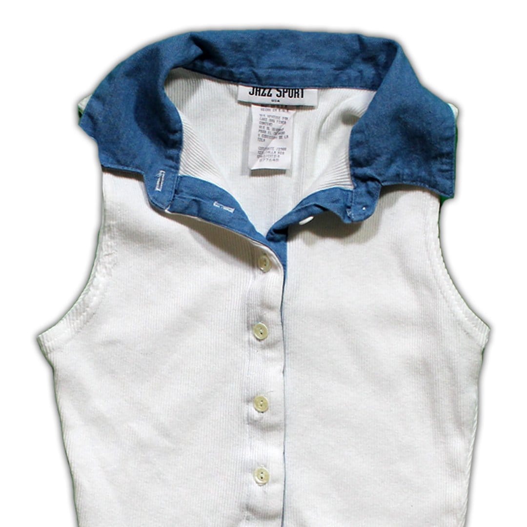 Vintage Jean Collared Cropped Tank | Rebalance Vintage.