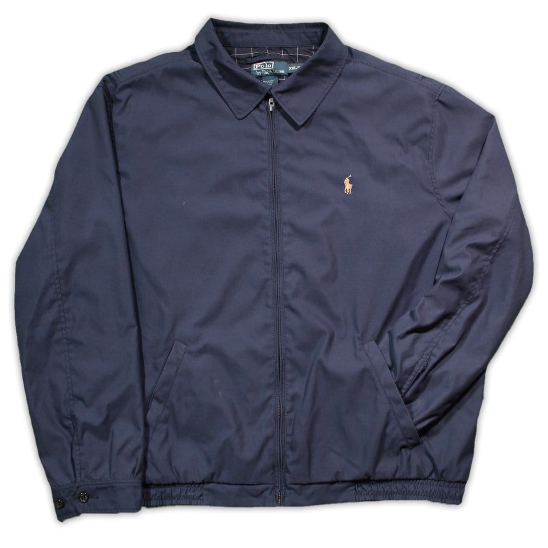 Vintage Navy + Beige Polo Jacket | Rebalance Vintage.