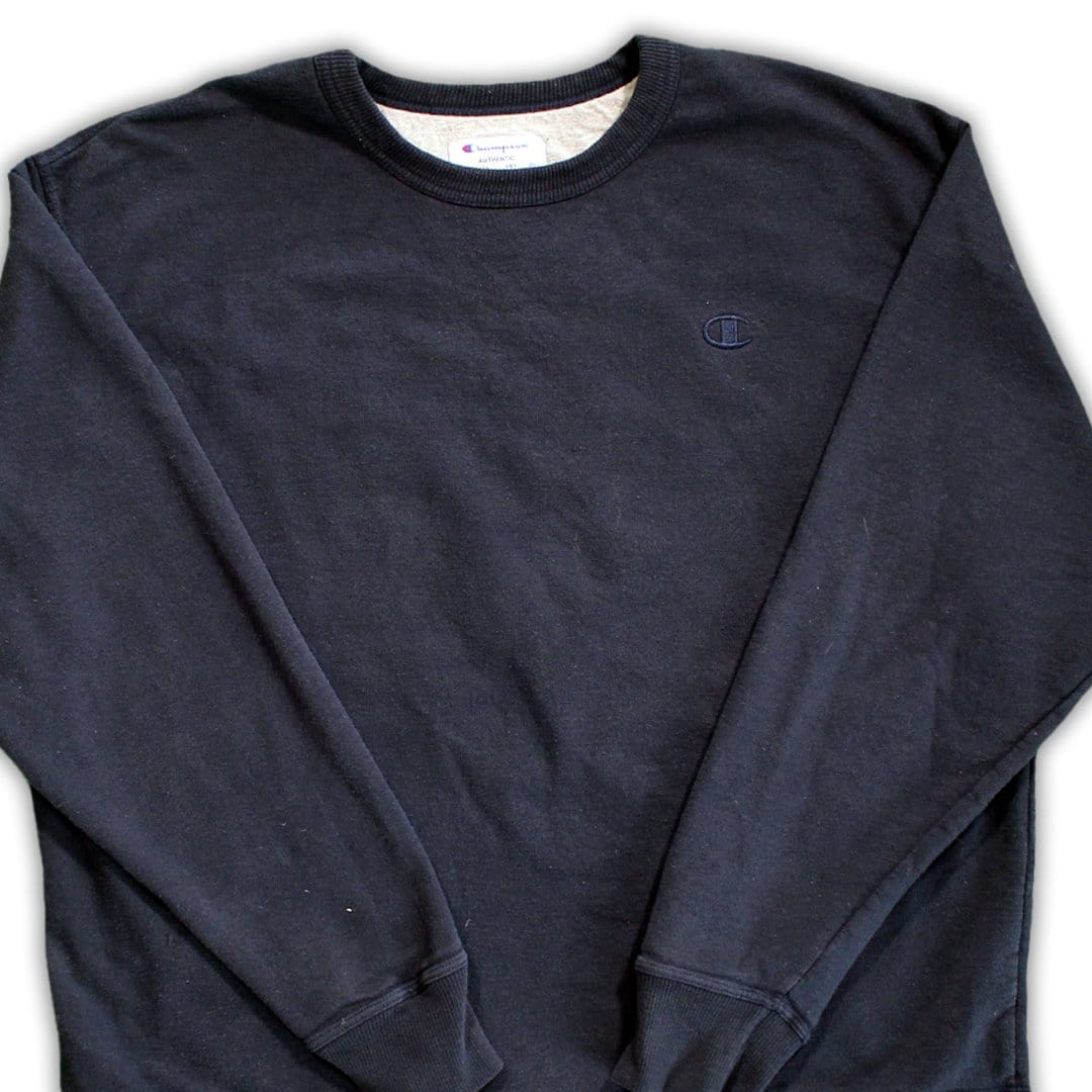 Vintage Dark Blue Reverse Weave Champion Crewneck | Rebalance Vintage.