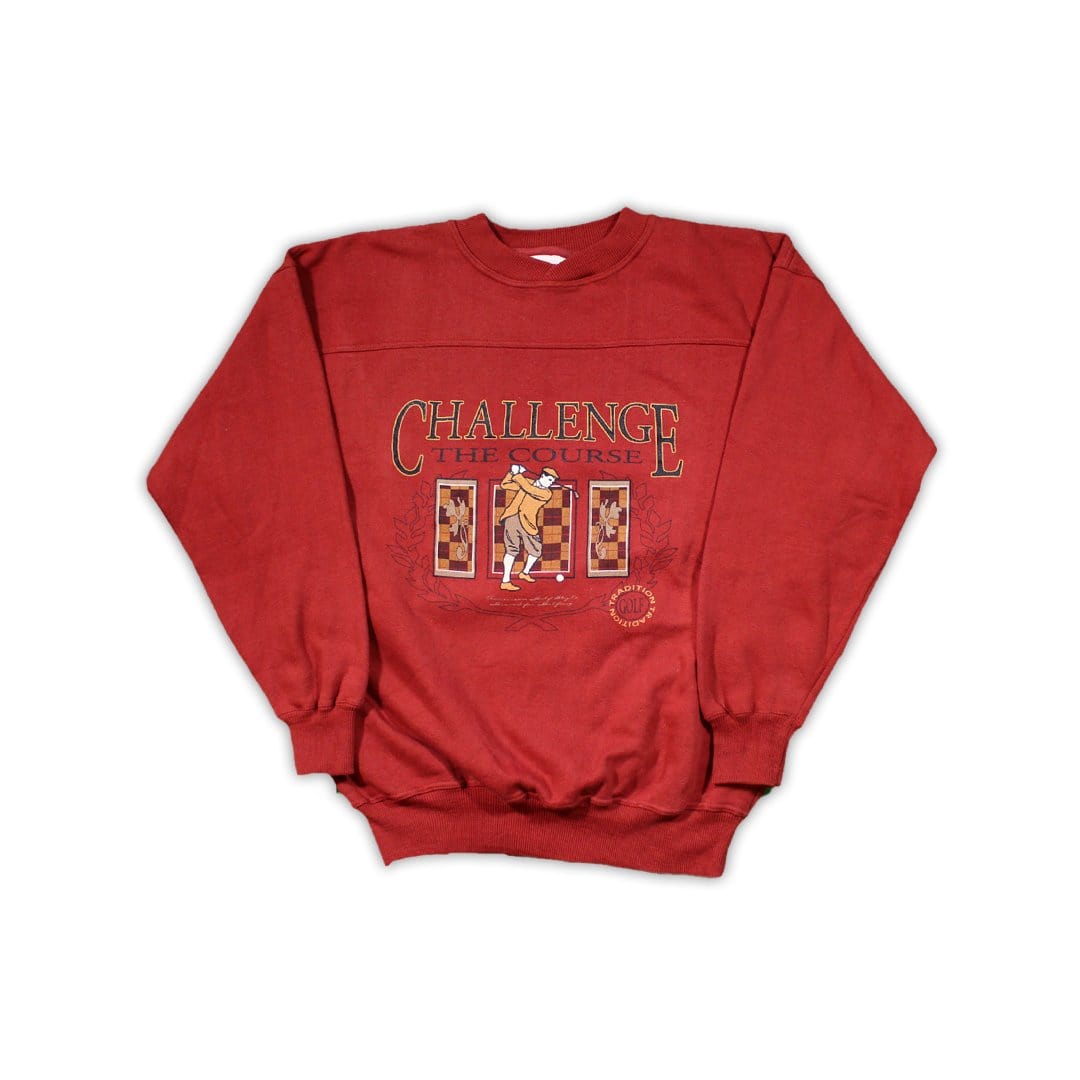 Vintage Challenge the Course Golf Crewneck | Rebalance Vintage.