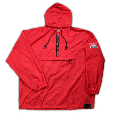 Vintage Red Marlboro ¼ zip Windbreaker | Rebalance Vintage.