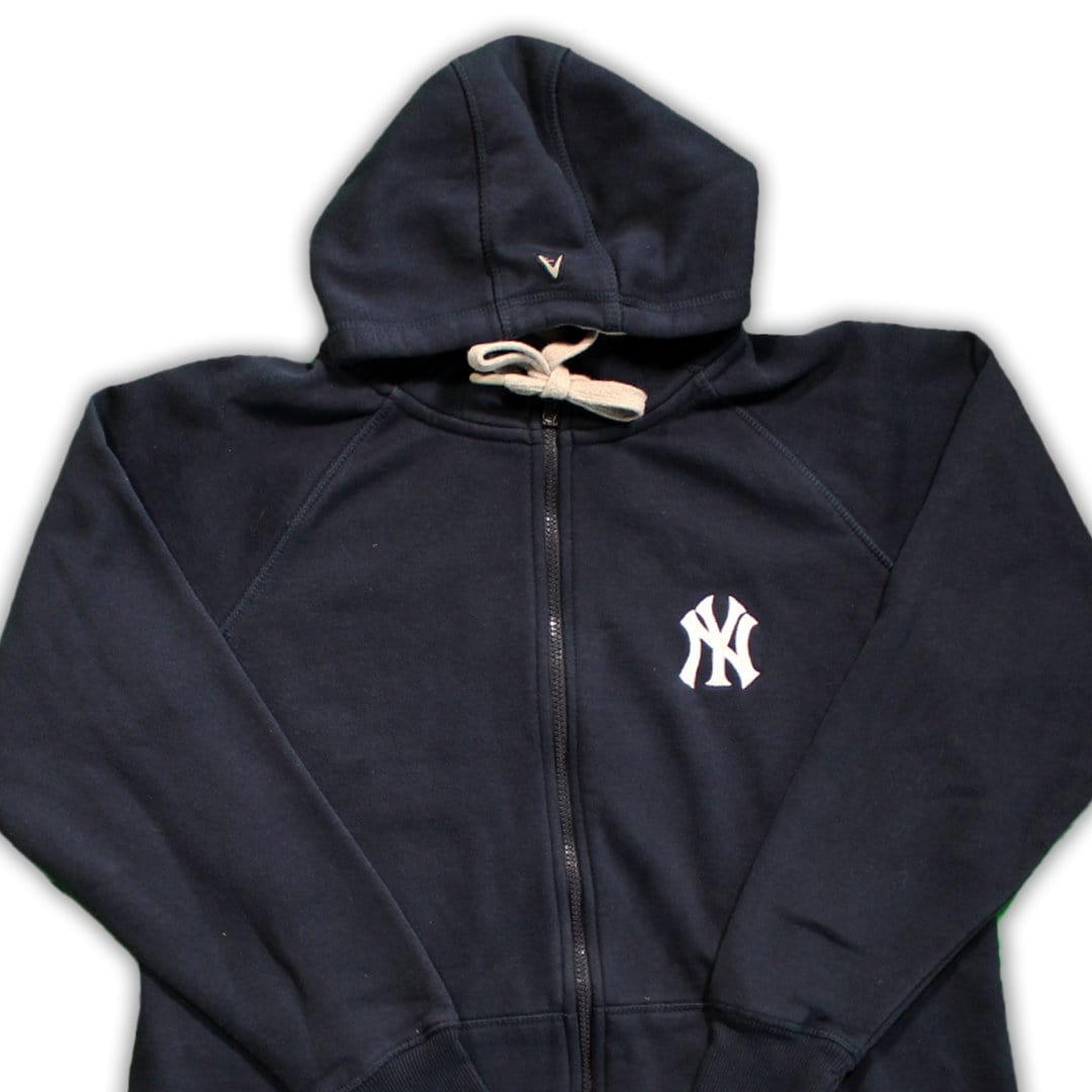 Vintage NY Yankee Logo Zip Up Sweater | Rebalance Vintage.