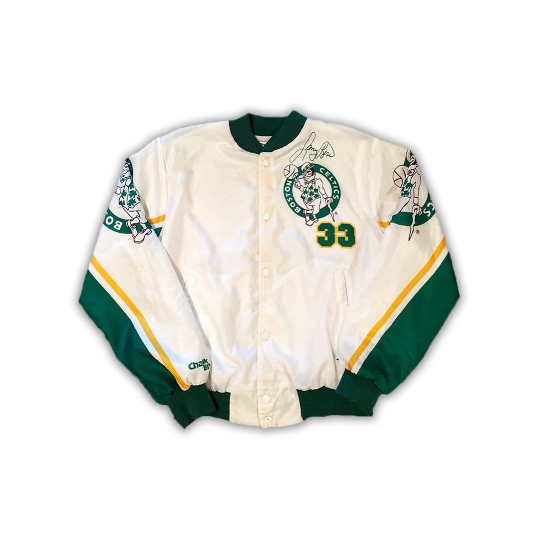 Vintage RARE 90s Larry Bird Celtics Chalkline Jacket | Rebalance Vintage.