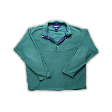 Vintage Green Button Up Patagonia Fleece | Rebalance Vintage.