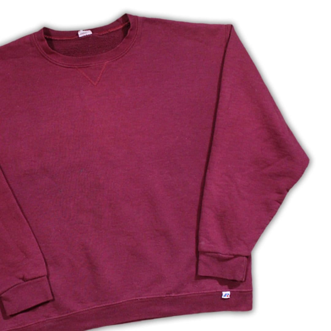 Vintage Maroon Russell Athletic Crewneck | Rebalance Vintage.