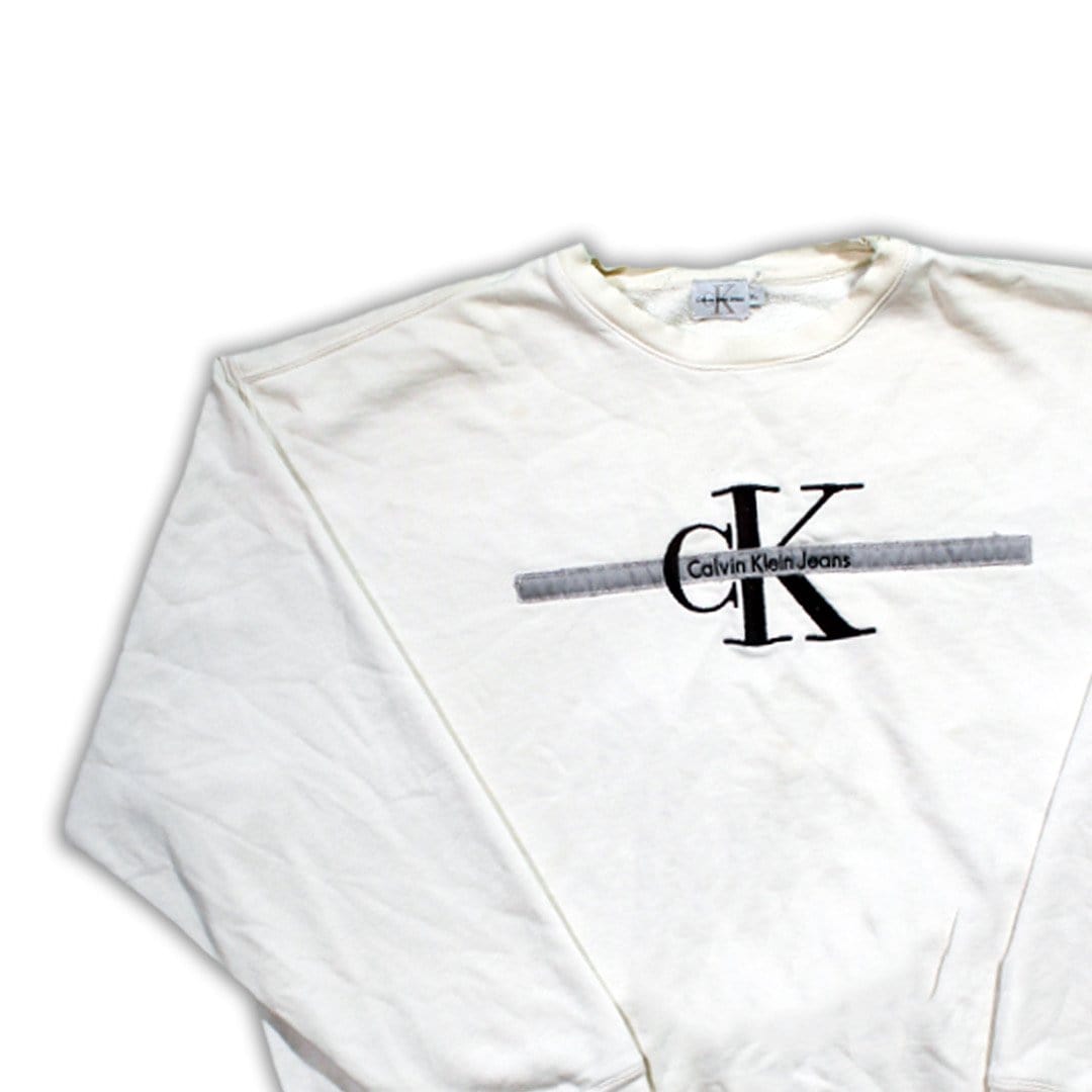 Vintage Calvin Klein Embroidered Crewneck | Rebalance Vintage.