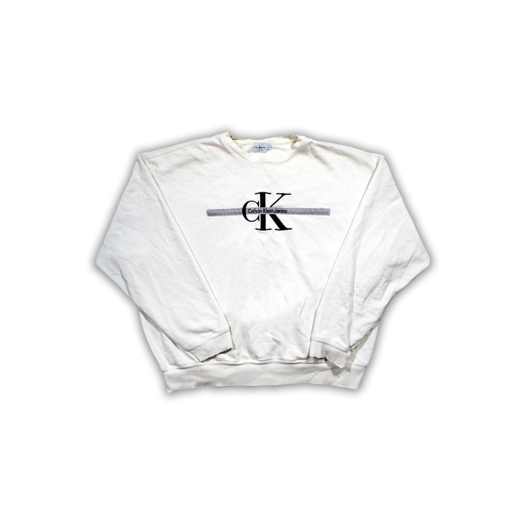 Vintage Calvin Klein Embroidered Crewneck | Rebalance Vintage.