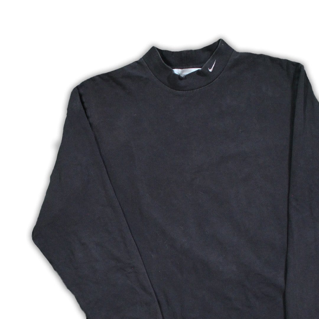 Vintage Black Nike Mock Neck | Rebalance Vintage.