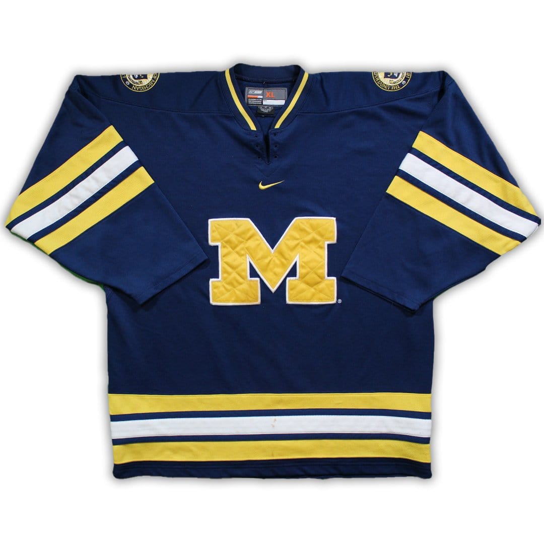 Vintage Michigan Wolverines x Nike Hockey Jersey | Rebalance Vintage.