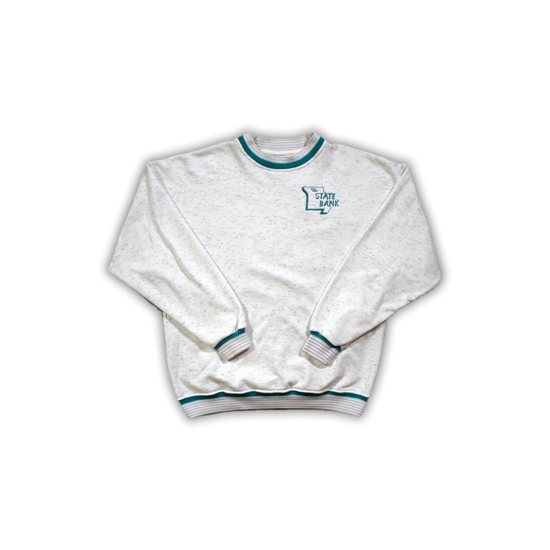 Vintage 80s The State Bank Crewneck | Rebalance Vintage.