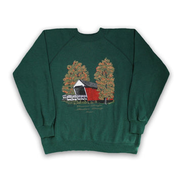 Vintage '93 Covered Bridge Madison County Fall Crewneck | Rebalance Vintage.