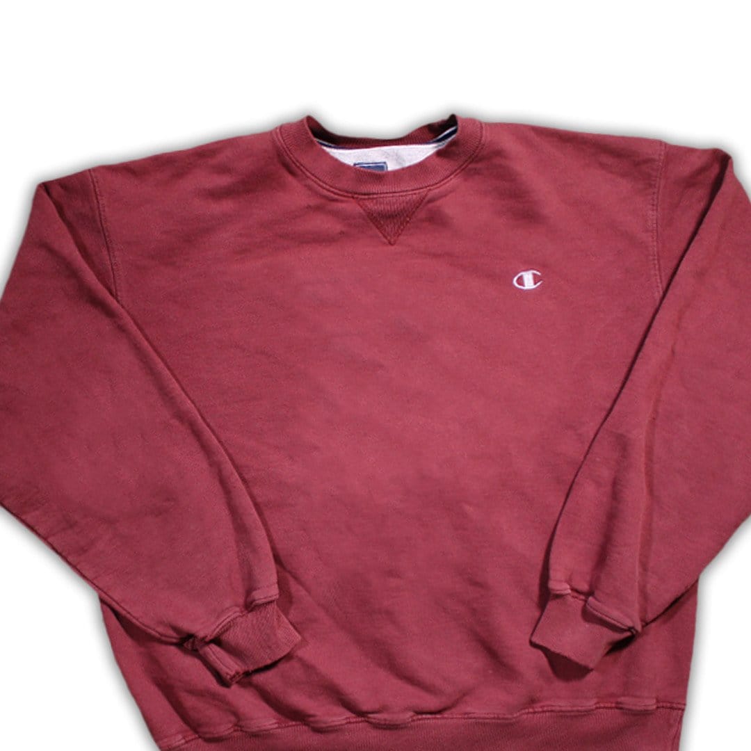 Vintage Maroon Reverse Weave Champion Crewneck | Rebalance Vintage.