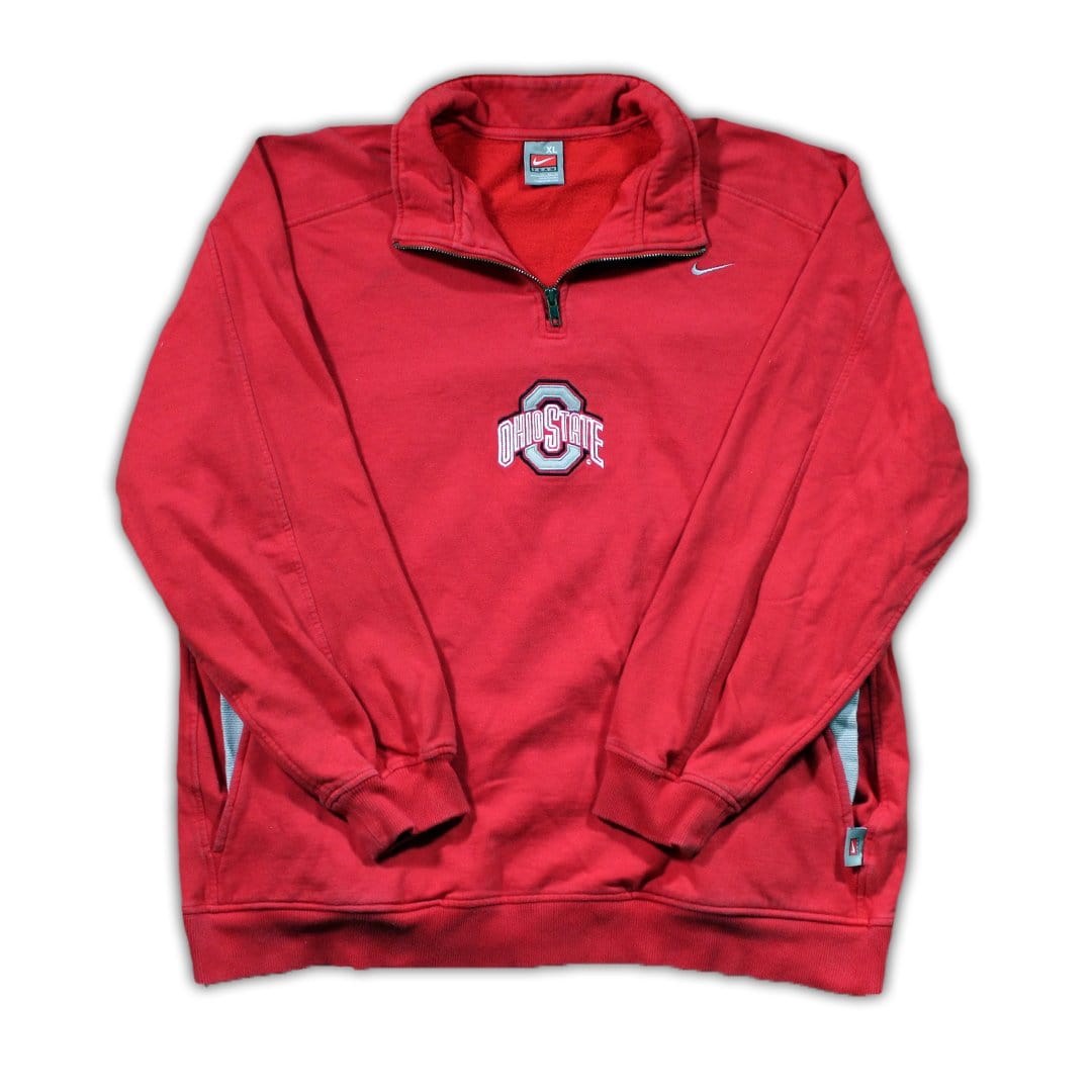 Vintage Ohio State x Nike 1/4 Zip Sweater | Rebalance Vintage.