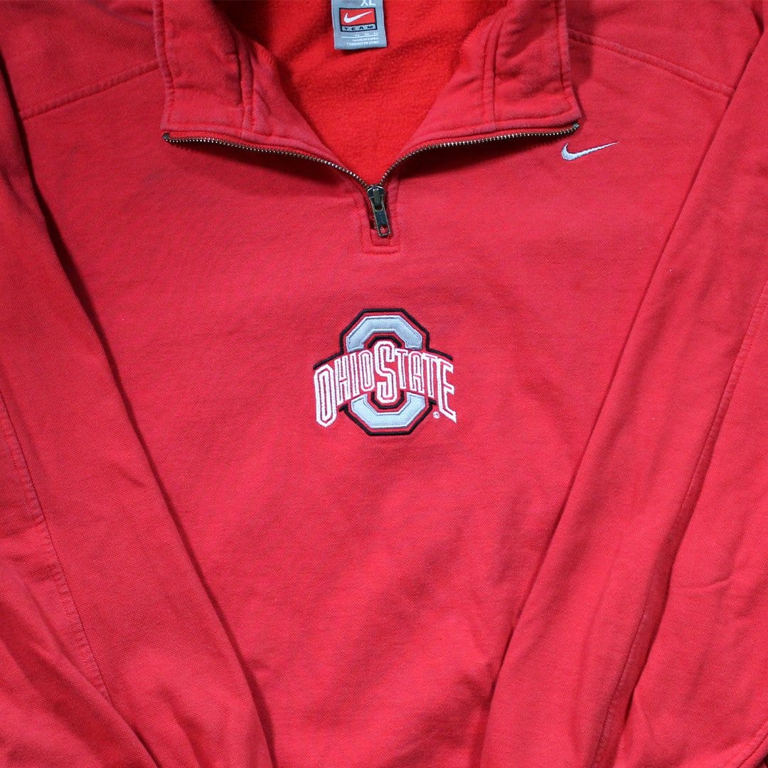 Vintage Ohio State x Nike 1/4 Zip Sweater | Rebalance Vintage.
