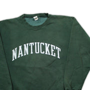 Vintage Green Nantucket Spell Out Crewneck