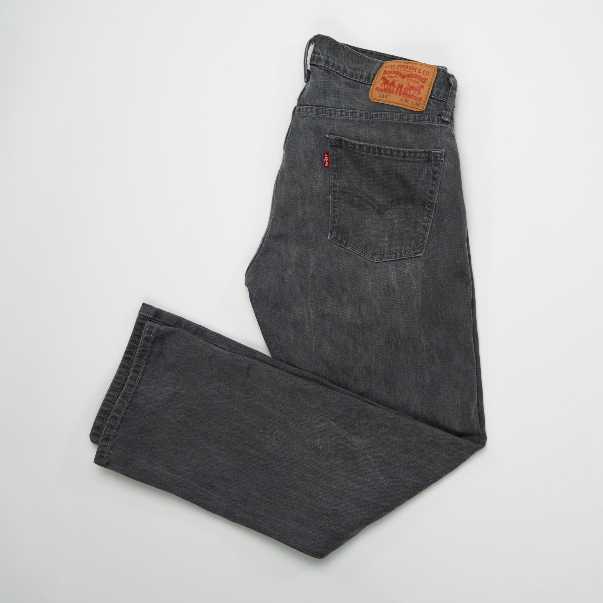 Vintage Grey Levi’s 514 Jeans (34 x 32) | Rebalance Vintage.