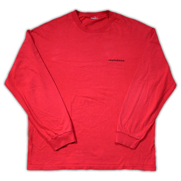 Vintage Red New Balance Long Sleeve (XL) | Rebalance Vintage.