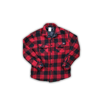 Vintage Red Dickies Button Up Plaid Jacket | Rebalance Vintage.