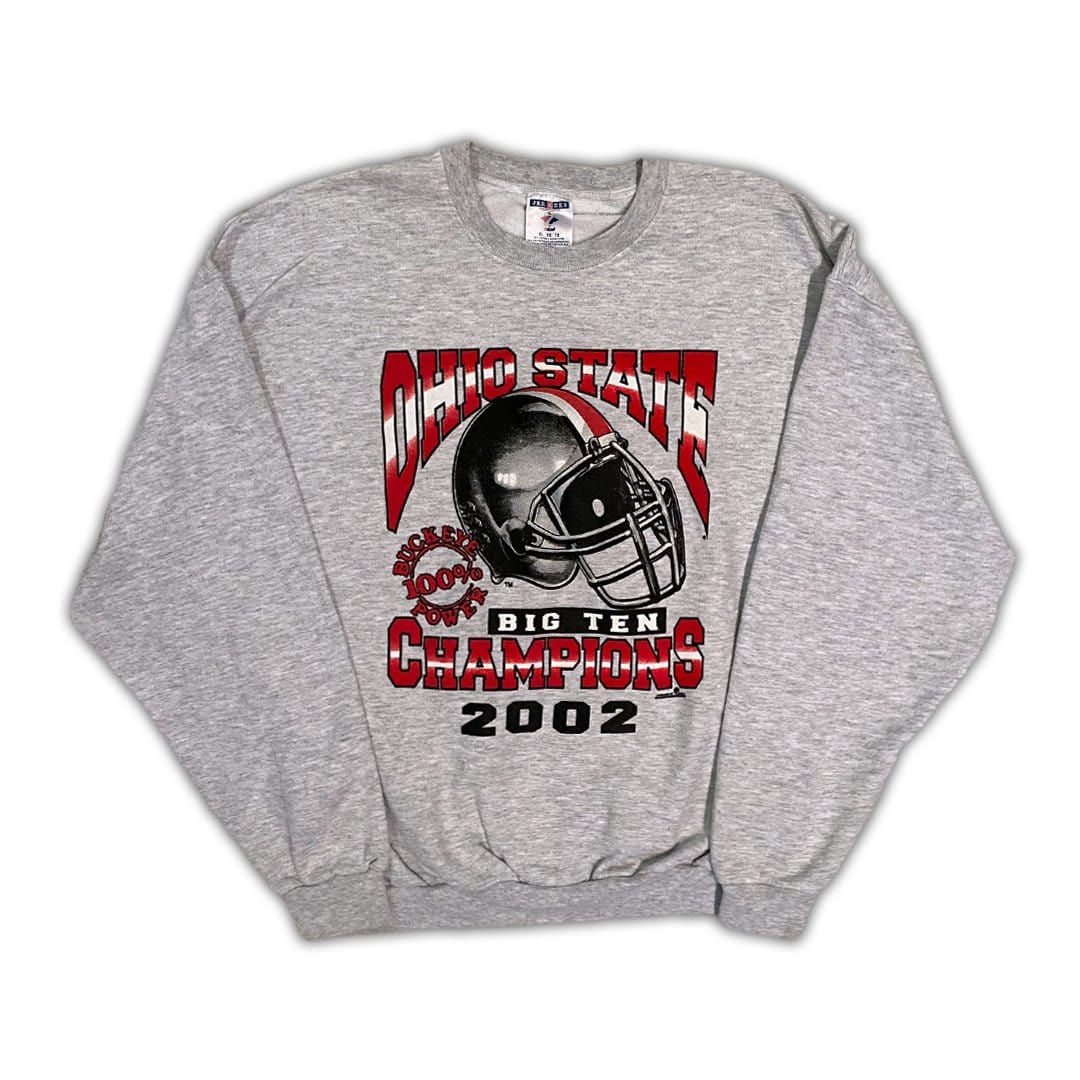 Vintage Grey '02 Ohio State Champion Crewneck | Rebalance Vintage.