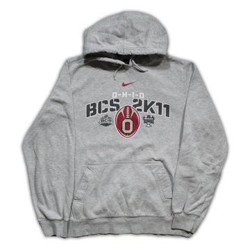 Vintage '11 Nike x Ohio BCS Center Check Hoodie | Rebalance Vintage.