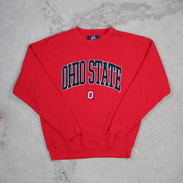 Vintage Red Ohio State Spell Out Crewneck (L) | Rebalance Vintage.