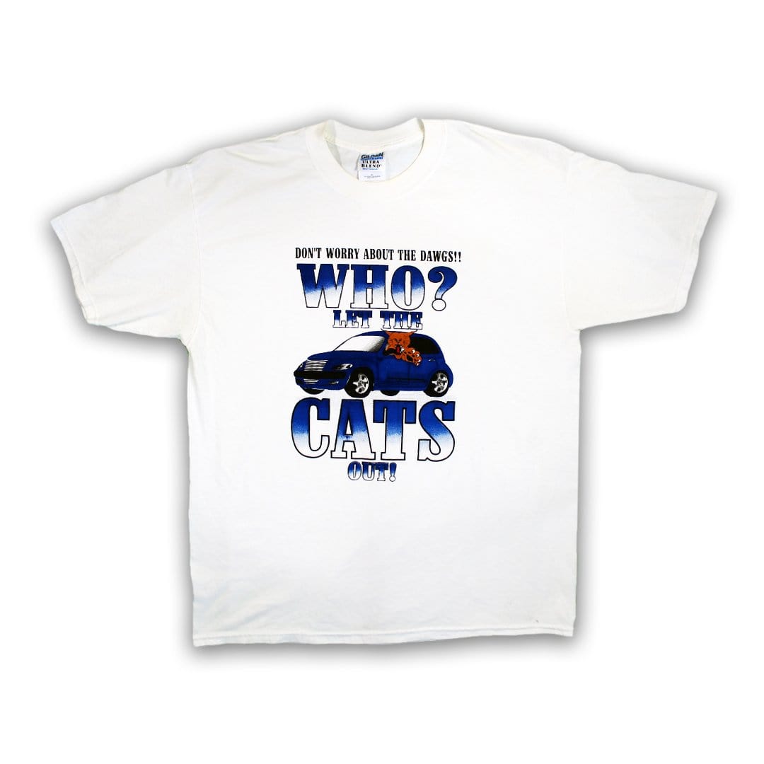 Vintage ‘Who let the cats out’ Kentucky Tee (L) | Rebalance Vintage.