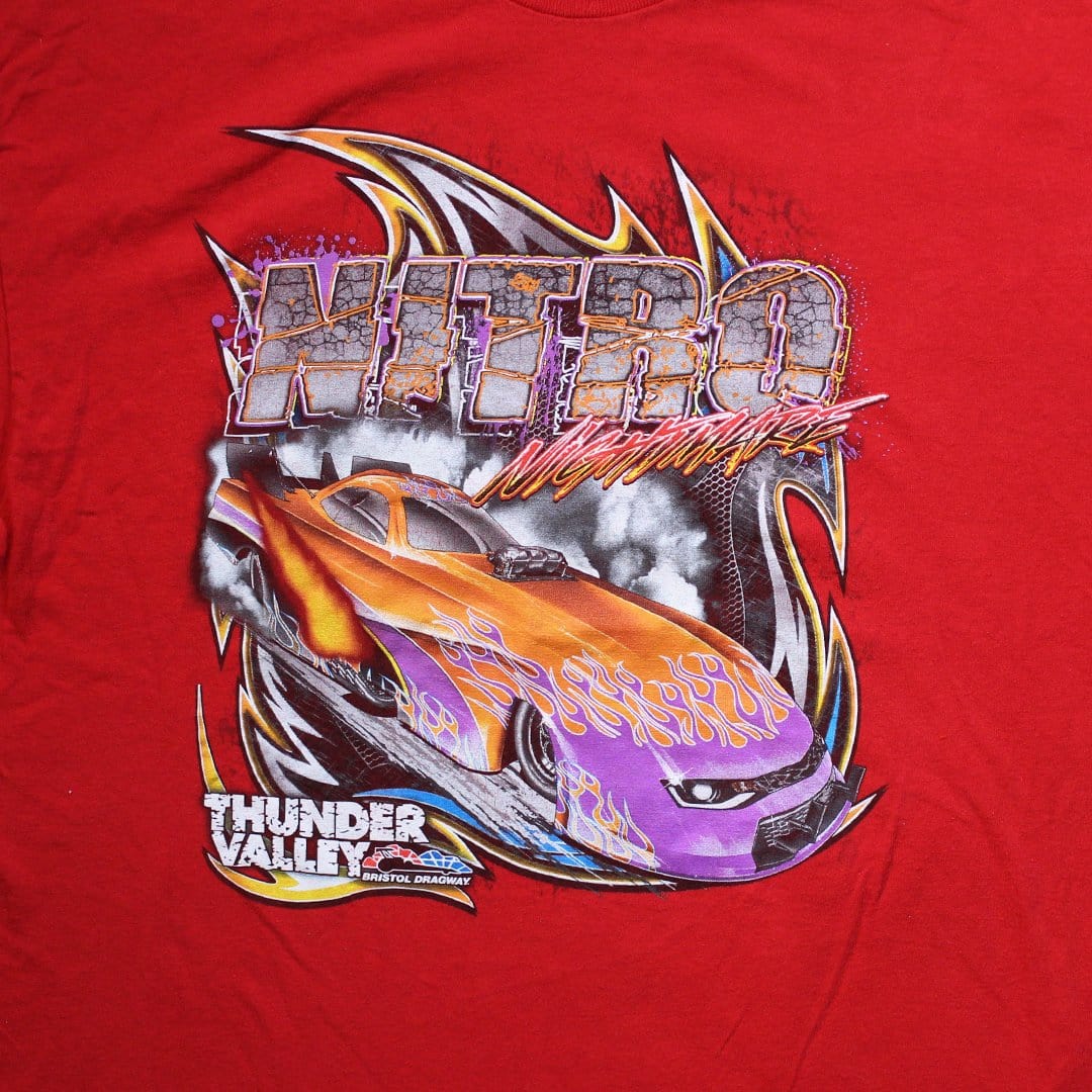 Vintage Nitro Nightmare Thunder Valley Bristol Dragway Tee (XL) | Rebalance Vintage.